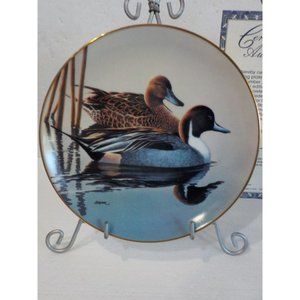 Vtg 1991 "Pintails" Federal Duck Stamp Fine China Plate 5th Issue 23k #13107B